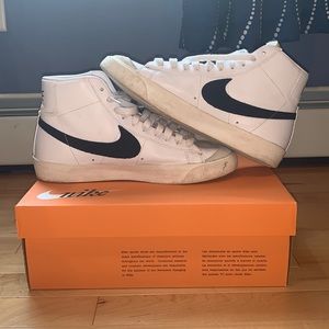 Nike Blazer High White and Black Size 10